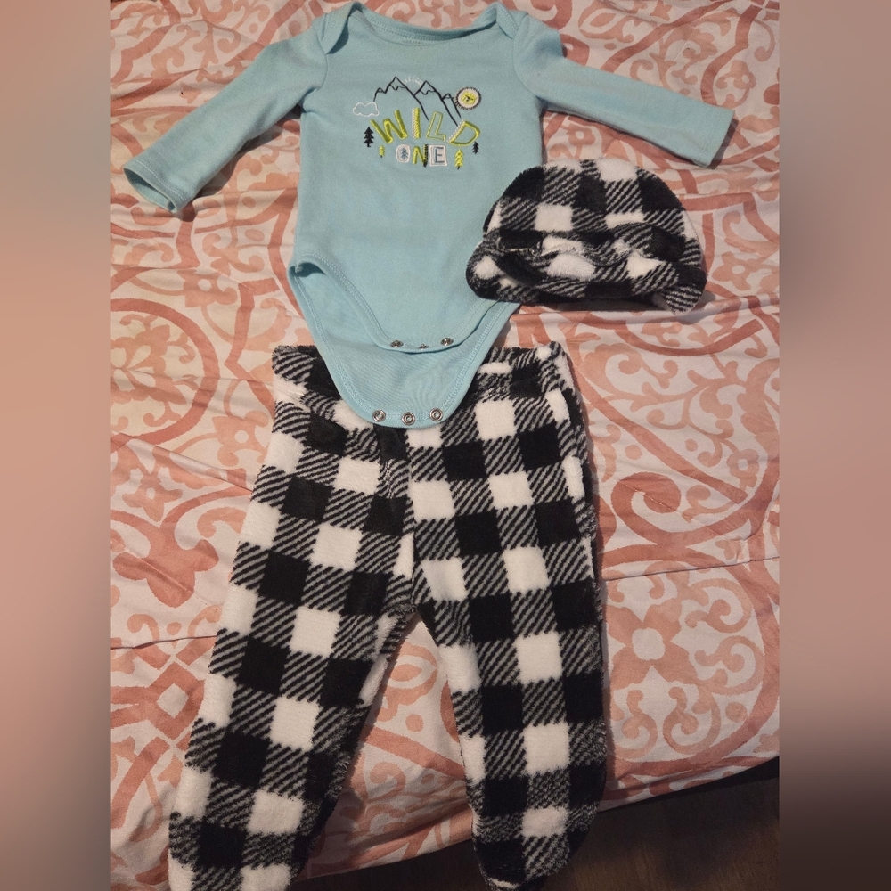 Mon Cheri Wild One Baby Blue Bodysuit